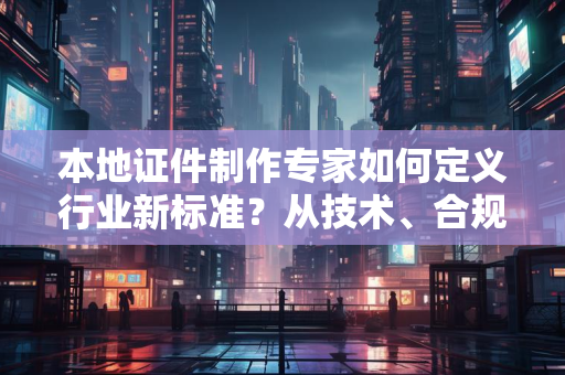 本地证件制作专家如何定义行业新标准?从技术、合规到服务的深度解析