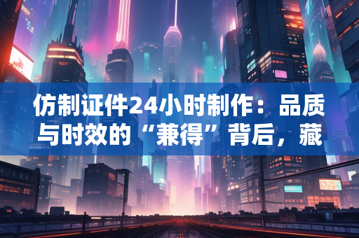 仿制证件24小时制作:品质与时效的“兼得”背后,藏着多少行业真相?